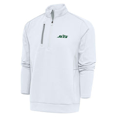 New York Jets New Era Antigua Generation Quarter-Zip Pullover Top