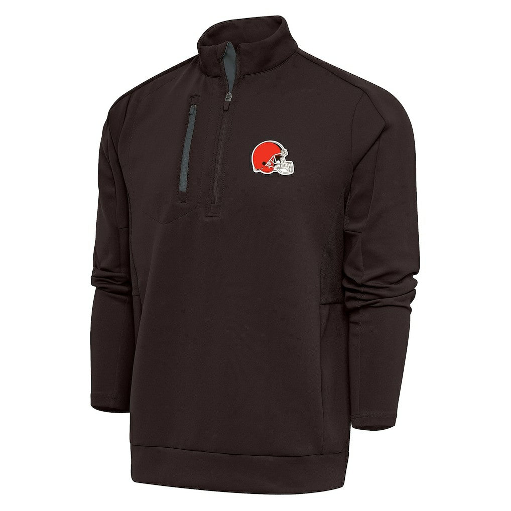 Cleveland Browns  Antigua Generation Quarter-Zip Pullover Top