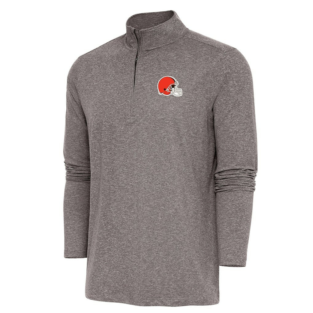 Cleveland Browns  Antigua Hunk Quarter-Zip Pullover Top