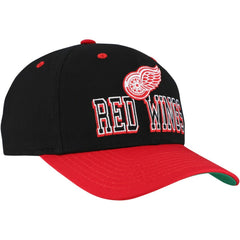 Detroit Red Wings Mitchell & Ness Backside Script Two-Tone Pro Crown Adjustable Hat Discount