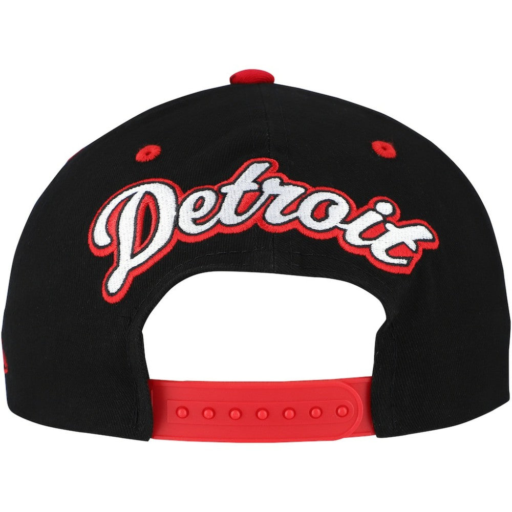 Detroit Red Wings Mitchell & Ness Backside Script Two-Tone Pro Crown Adjustable Hat Discount