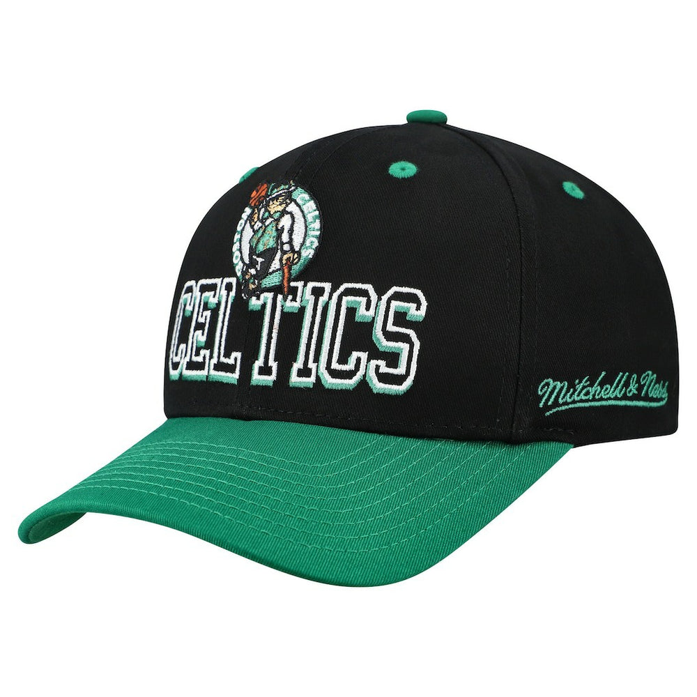 Boston Celtics Backside Script 2-Tone Pro Crown Adjustable Hat On Sale