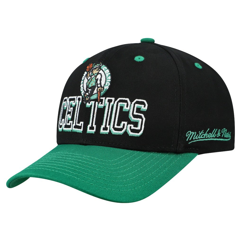 Boston Celtics Backside Script 2-Tone Pro Crown Adjustable Hat On Sale