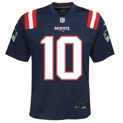 New England Patriots Nike Drake Maye  Youth Game Jersey