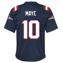 New England Patriots Nike Drake Maye  Youth Game Jersey