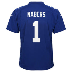 New York Giants Nike Malik Nabers  Youth Game Jersey
