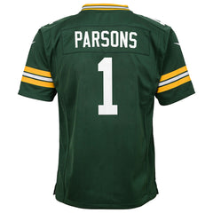 Green Bay Packers Nike Micah Parsons  Youth Game Player Jersey