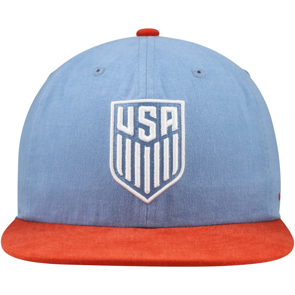 USMNT Unisex Swingman Adjustable Hat Light Blue/Red