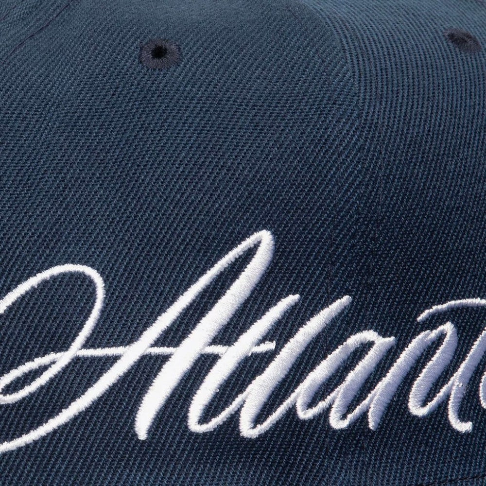 Atlanta Braves Mitchell & Ness Just Don x MLB Lux Script Snapback Hat | MLB On Sale