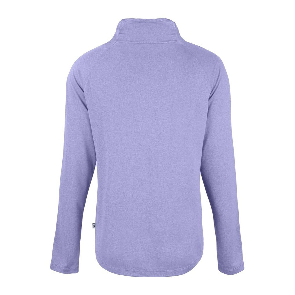 Minnesota Vikings  Cutter & Buck Women's Coastline Epic Comfort Eco Recycled Funnel Neck Raglan Pullover Sweatshirt
