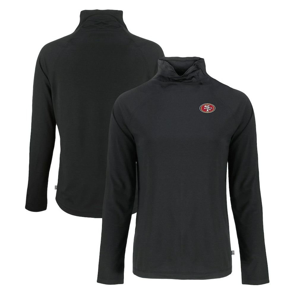 San Francisco 49ers  Cutter & Buck Women's Coastline Epic Comfort Eco Recycled Funnel Neck Raglan Pullover Sweatshirt