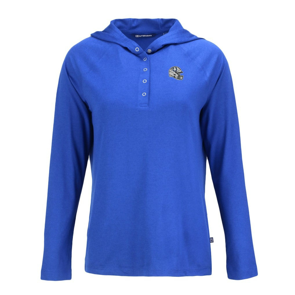 Indianapolis Colts  Cutter & Buck Women's Coastline Epic Comfort Eco Recycled Raglan Pullover Hoodie