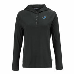 Detroit Lions  Cutter & Buck Women's Coastline Epic Comfort Eco Recycled Raglan Pullover Hoodie