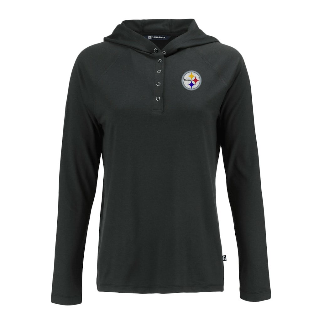 Pittsburgh Steelers  Cutter & Buck Women's Coastline Epic Comfort Eco Recycled Raglan Pullover Hoodie