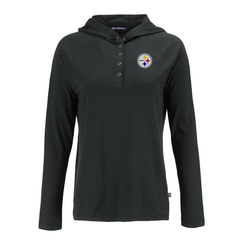 Pittsburgh Steelers  Cutter & Buck Women's Coastline Epic Comfort Eco Recycled Raglan Pullover Hoodie
