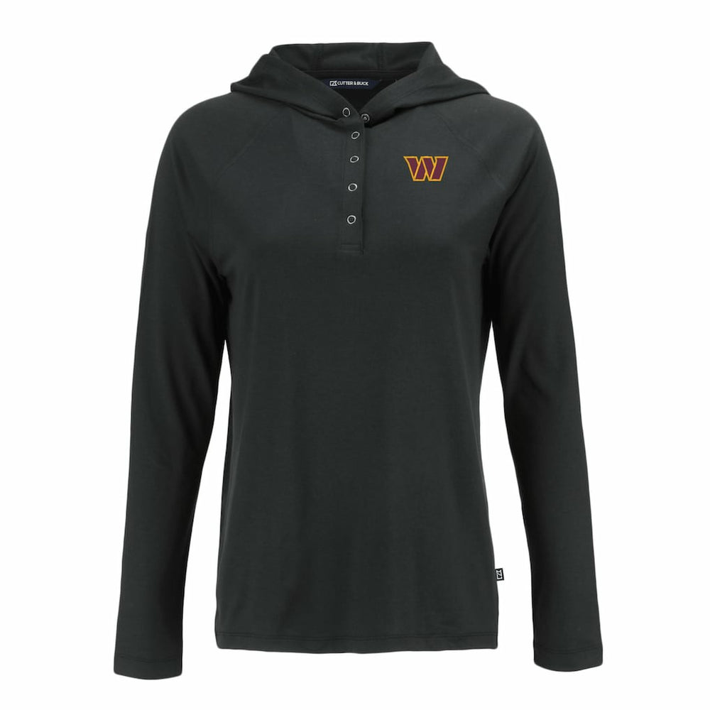Washington Commanders  Cutter & Buck Women's Coastline Epic Comfort Eco Recycled Raglan Pullover Hoodie