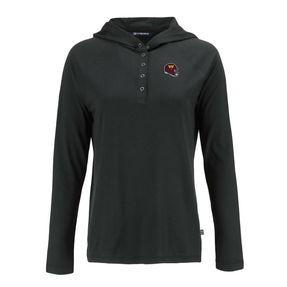 Washington Commanders  Cutter & Buck Women's Coastline Epic Comfort Eco Recycled Raglan Pullover Hoodie
