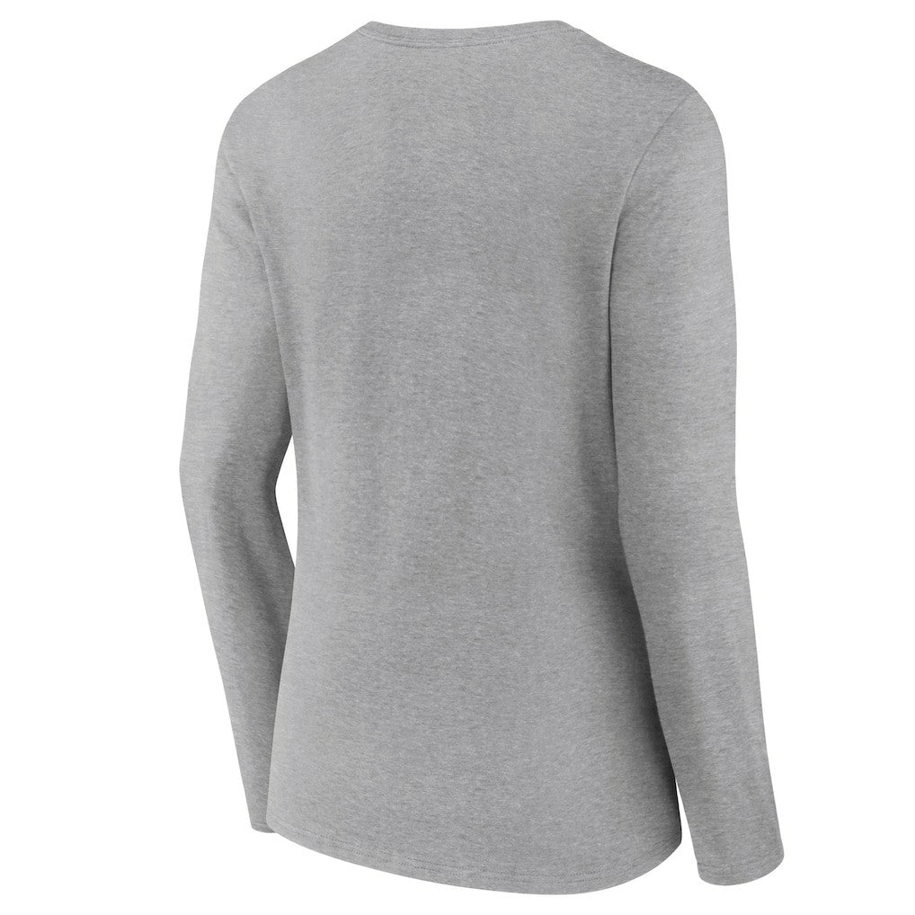 Cleveland Browns  Women's Primary Logo Long Sleeve V-Neck T-Shirt