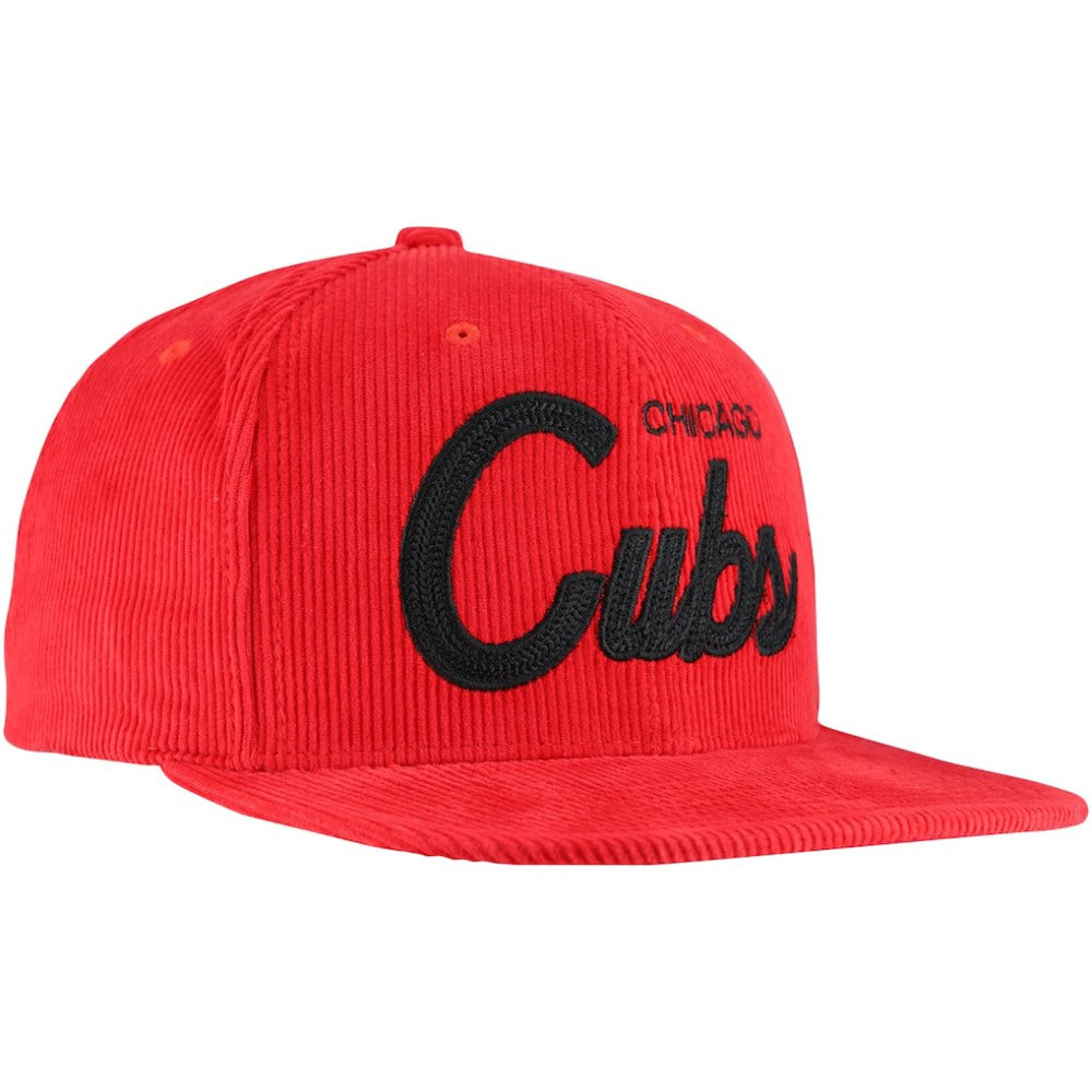 Mitchell & Ness  Chicago Cubs Male Adult Corduroy Snapback Hat | MLB New