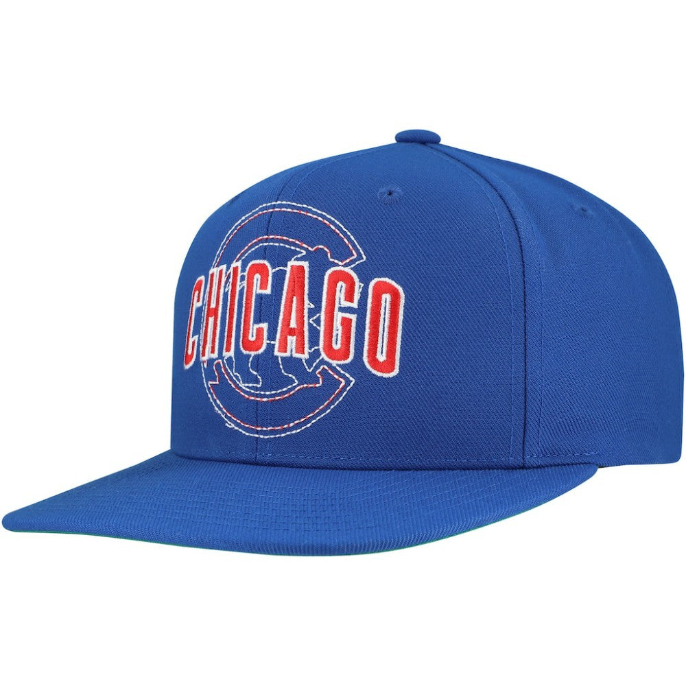 Chicago Cubs Mitchell & Ness Double Up Snapback Hat | MLB New