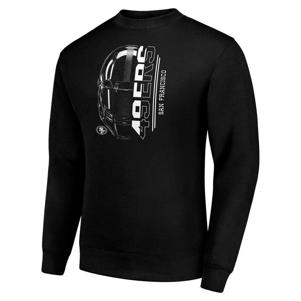 San Francisco 49ers  Starter Half Helmet Team Graphic Tri-Blend Fleece Pullover Sweatshirt