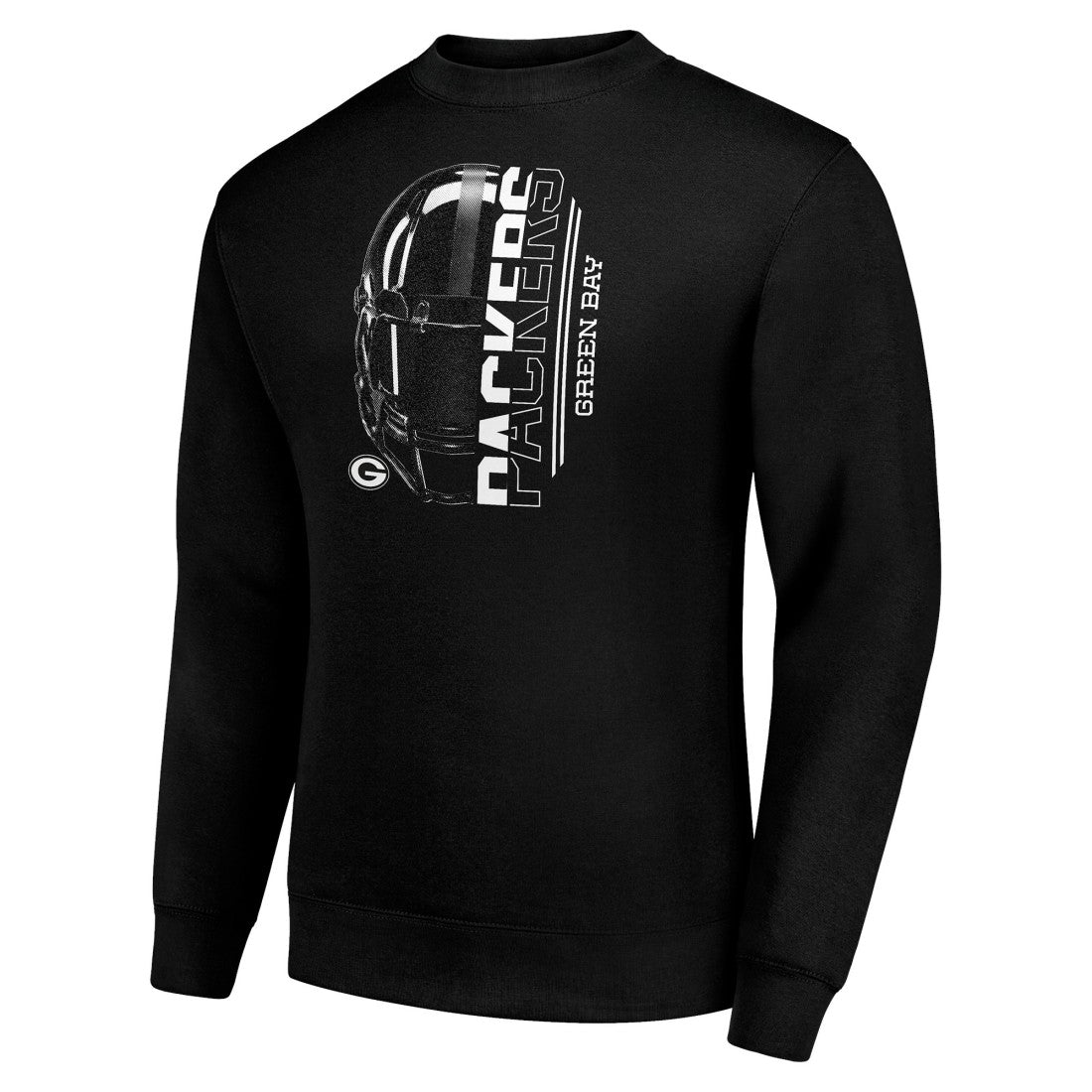 Green Bay Packers  Starter Half Helmet Team Graphic Tri-Blend Fleece Pullover Sweatshirt