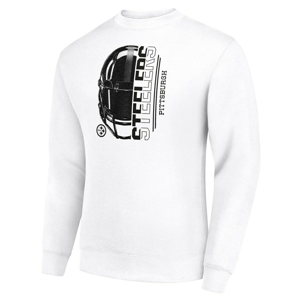 Pittsburgh Steelers  Starter Half Helmet Team Graphic Tri-Blend Fleece Pullover Sweatshirt