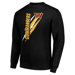 Washington Commanders  Starter Color Scratch Team Graphic Fleece Pullover Sweatshirt