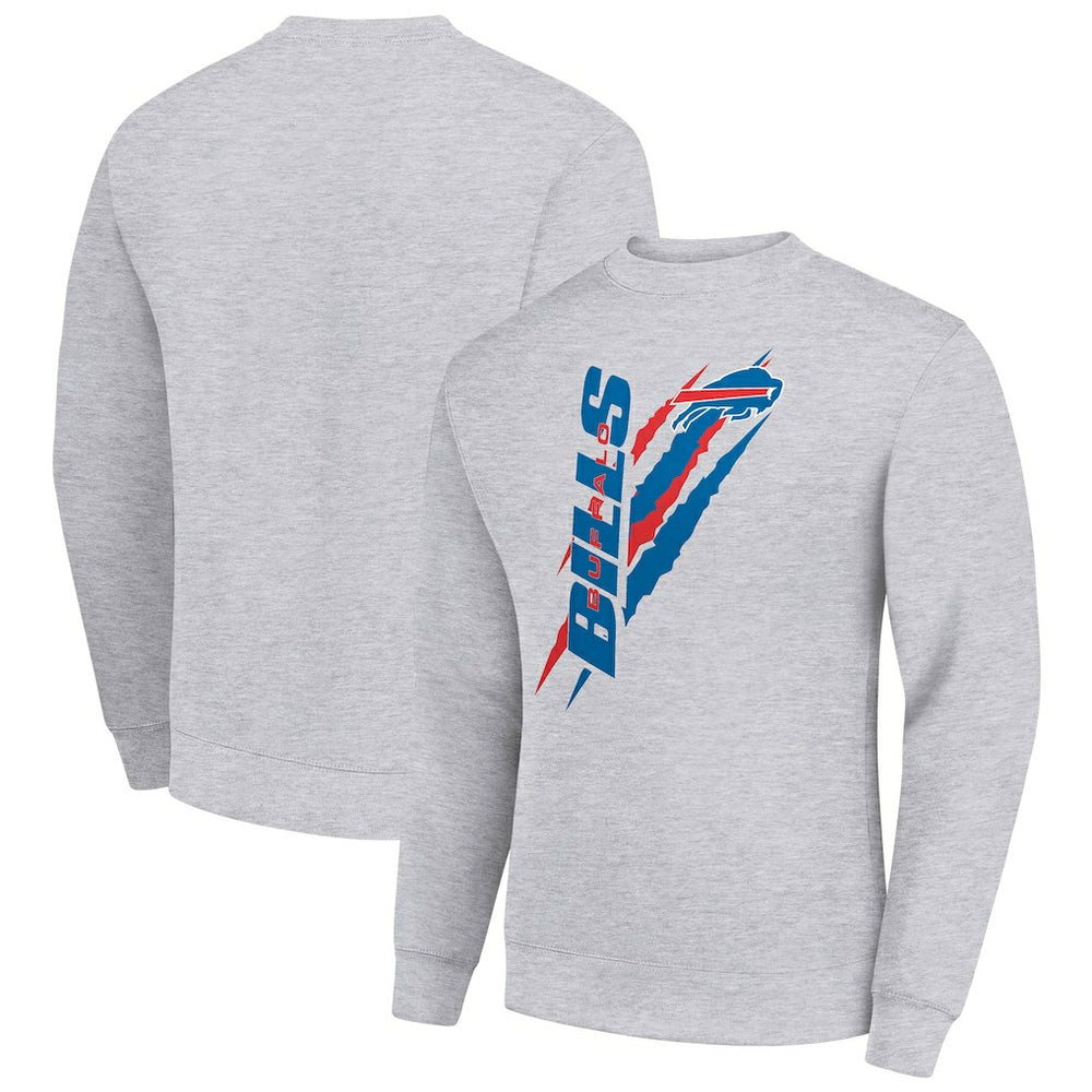 Buffalo Bills  Starter Color Scratch Team Graphic Fleece Pullover Sweatshirt