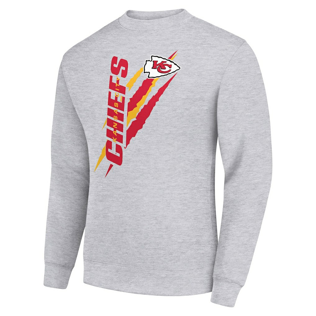 Kansas City Chiefs  Starter Color Scratch Team Graphic Fleece Pullover Sweatshirt