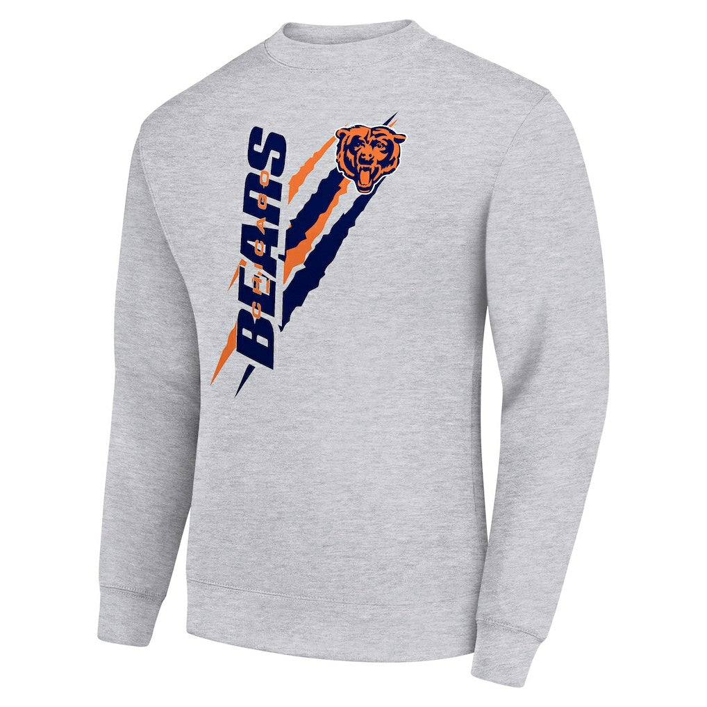 Chicago Bears  Starter Color Scratch Team Graphic Fleece Pullover Sweatshirt