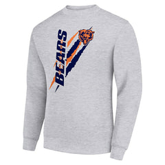 Chicago Bears  Starter Color Scratch Team Graphic Fleece Pullover Sweatshirt