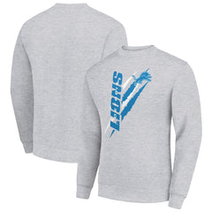 Detroit Lions  Starter Color Scratch Team Graphic Fleece Pullover Sweatshirt