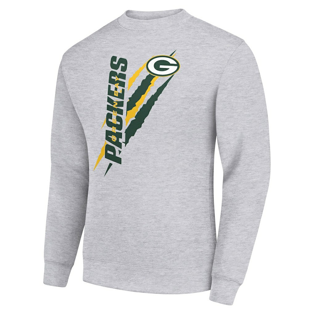 Green Bay Packers  Starter Color Scratch Team Graphic Fleece Pullover Sweatshirt