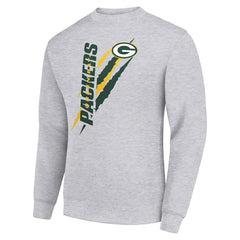 Green Bay Packers  Starter Color Scratch Team Graphic Fleece Pullover Sweatshirt