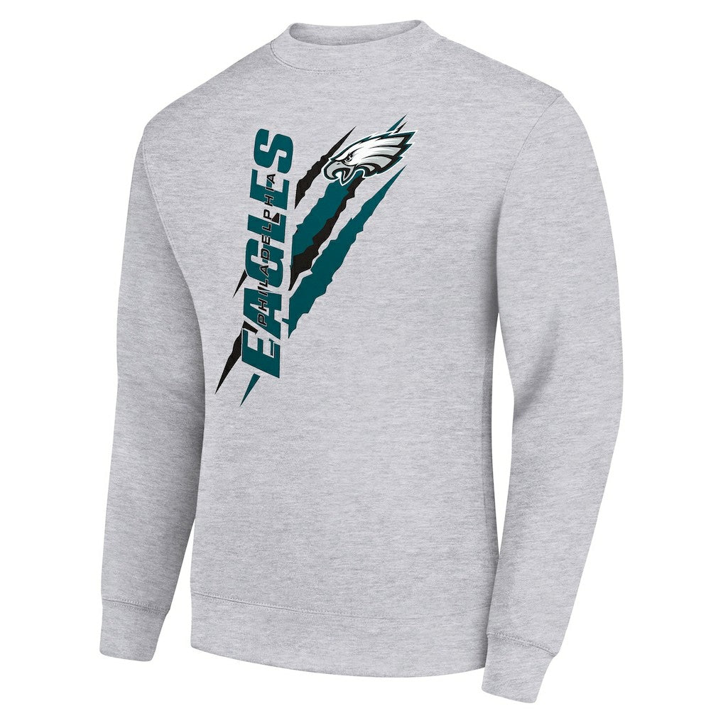 Philadelphia Eagles  Starter Color Scratch Team Graphic Fleece Pullover Sweatshirt