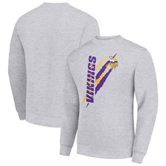 Minnesota Vikings  Starter Color Scratch Team Graphic Fleece Pullover Sweatshirt
