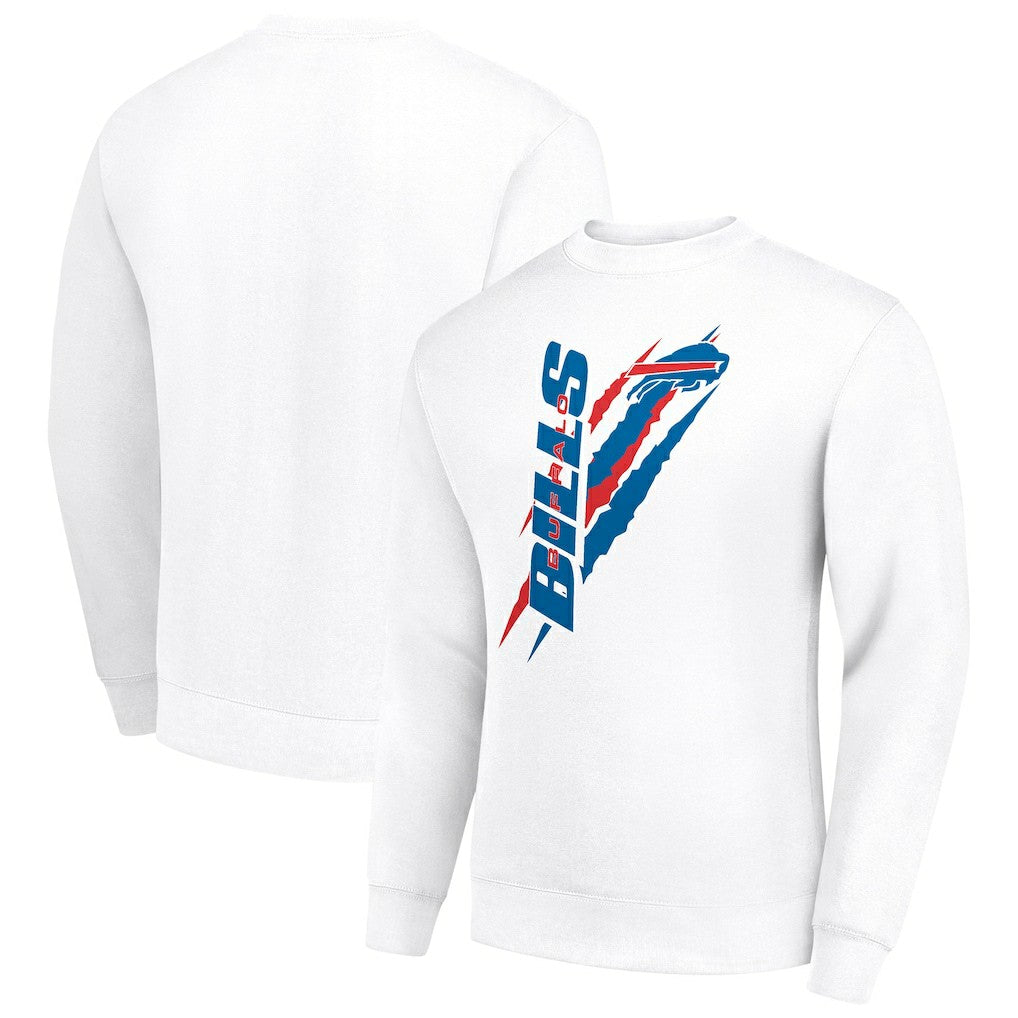 Buffalo Bills  Starter Color Scratch Team Graphic Fleece Pullover Sweatshirt
