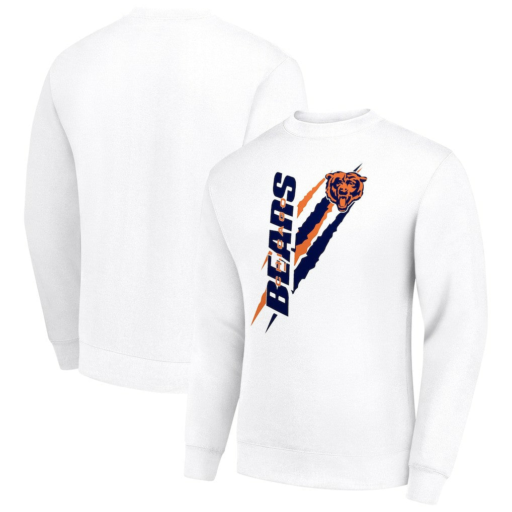 Chicago Bears  Starter Color Scratch Team Graphic Fleece Pullover Sweatshirt