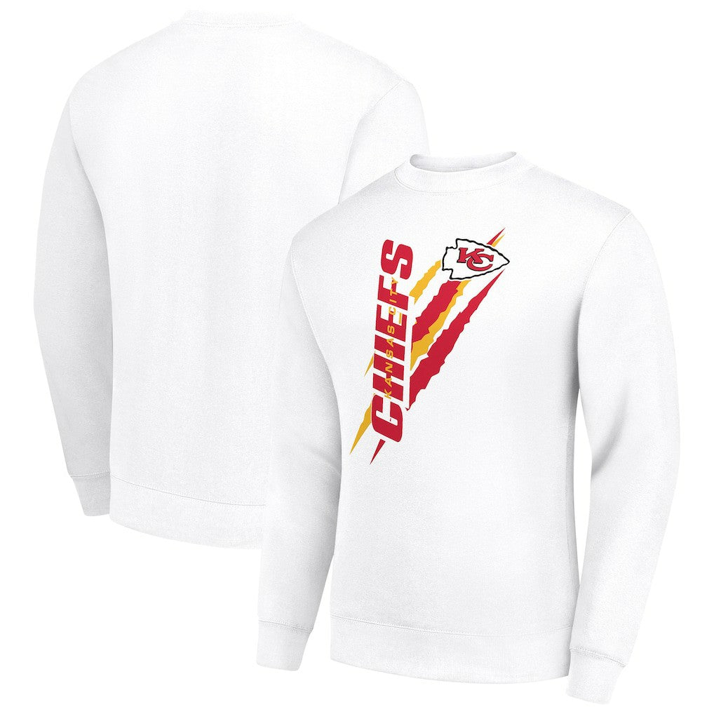 Kansas City Chiefs  Starter Color Scratch Team Graphic Fleece Pullover Sweatshirt