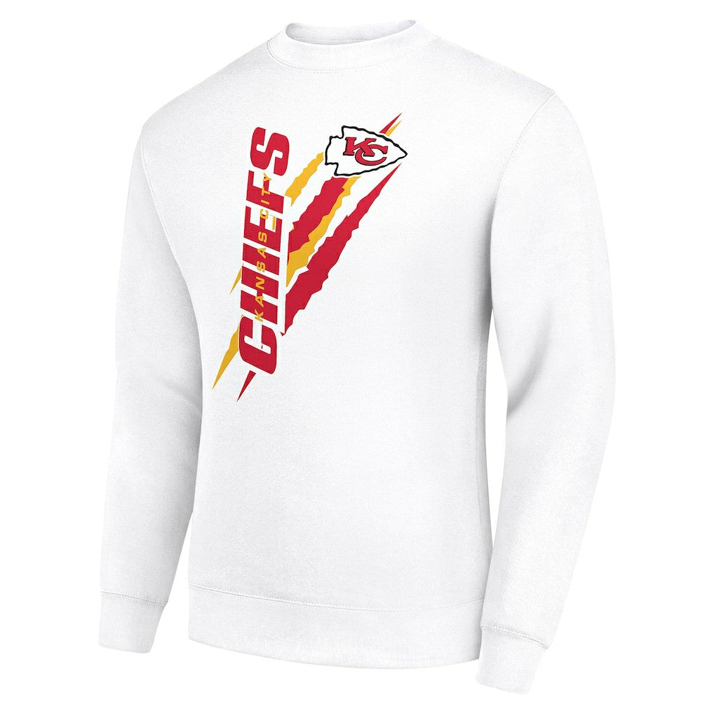 Kansas City Chiefs  Starter Color Scratch Team Graphic Fleece Pullover Sweatshirt