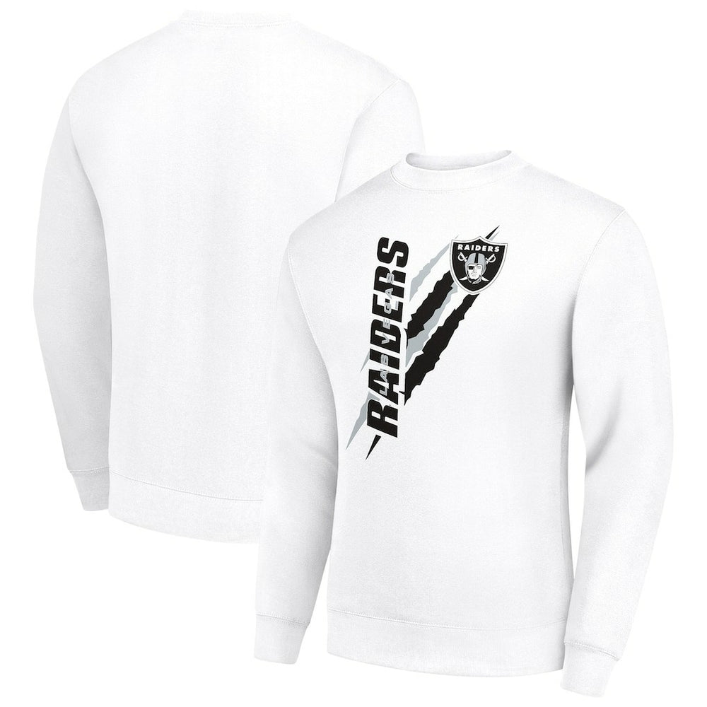 Las Vegas Raiders  Starter Color Scratch Team Graphic Fleece Pullover Sweatshirt