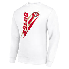 San Francisco 49ers  Starter Color Scratch Team Graphic Fleece Pullover Sweatshirt