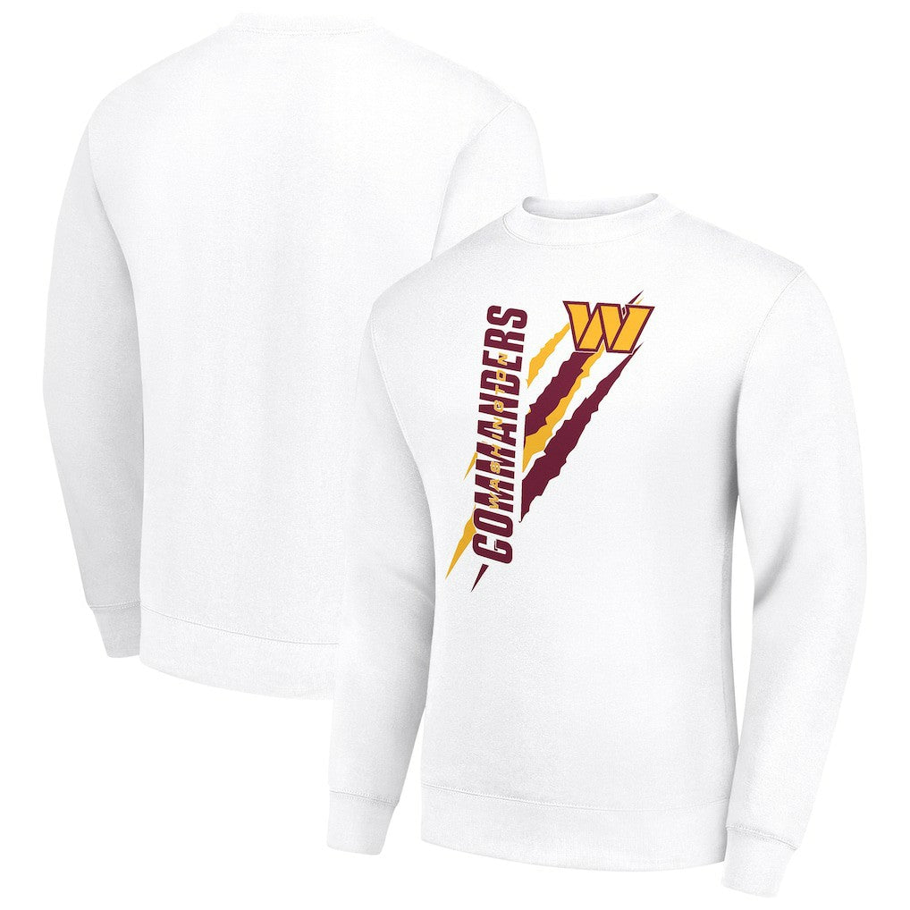 Washington Commanders  Starter Color Scratch Team Graphic Fleece Pullover Sweatshirt