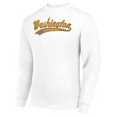 Washington Commanders  Starter Tailsweep Team Graphic Tri-Blend Fleece Pullover Sweatshirt