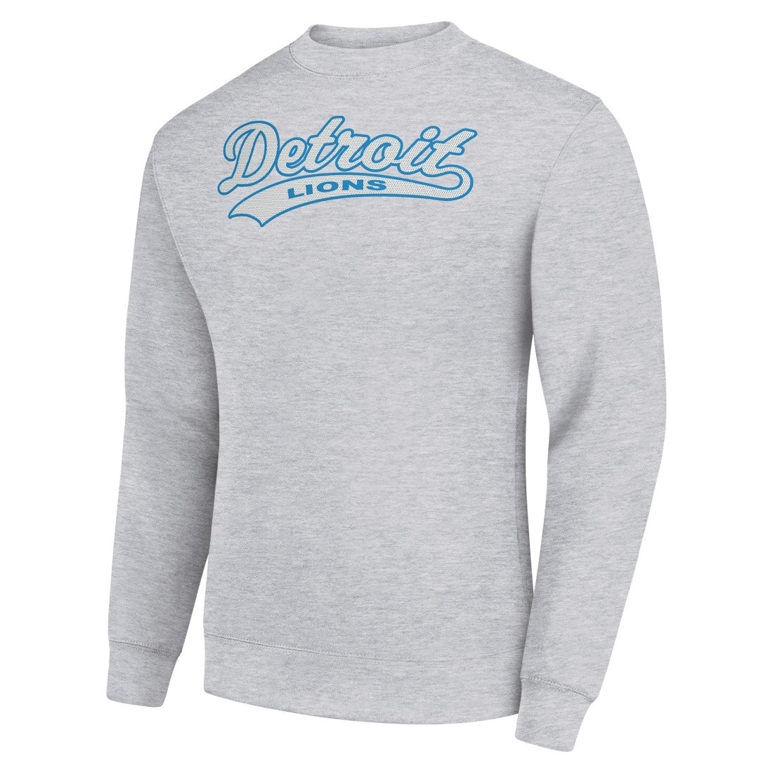 Detroit Lions  Starter Tailsweep Team Graphic Tri-Blend Fleece Pullover Sweatshirt