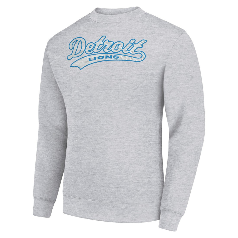 Detroit Lions  Starter Tailsweep Team Graphic Tri-Blend Fleece Pullover Sweatshirt