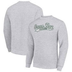 Green Bay Packers  Starter Tailsweep Team Graphic Tri-Blend Fleece Pullover Sweatshirt