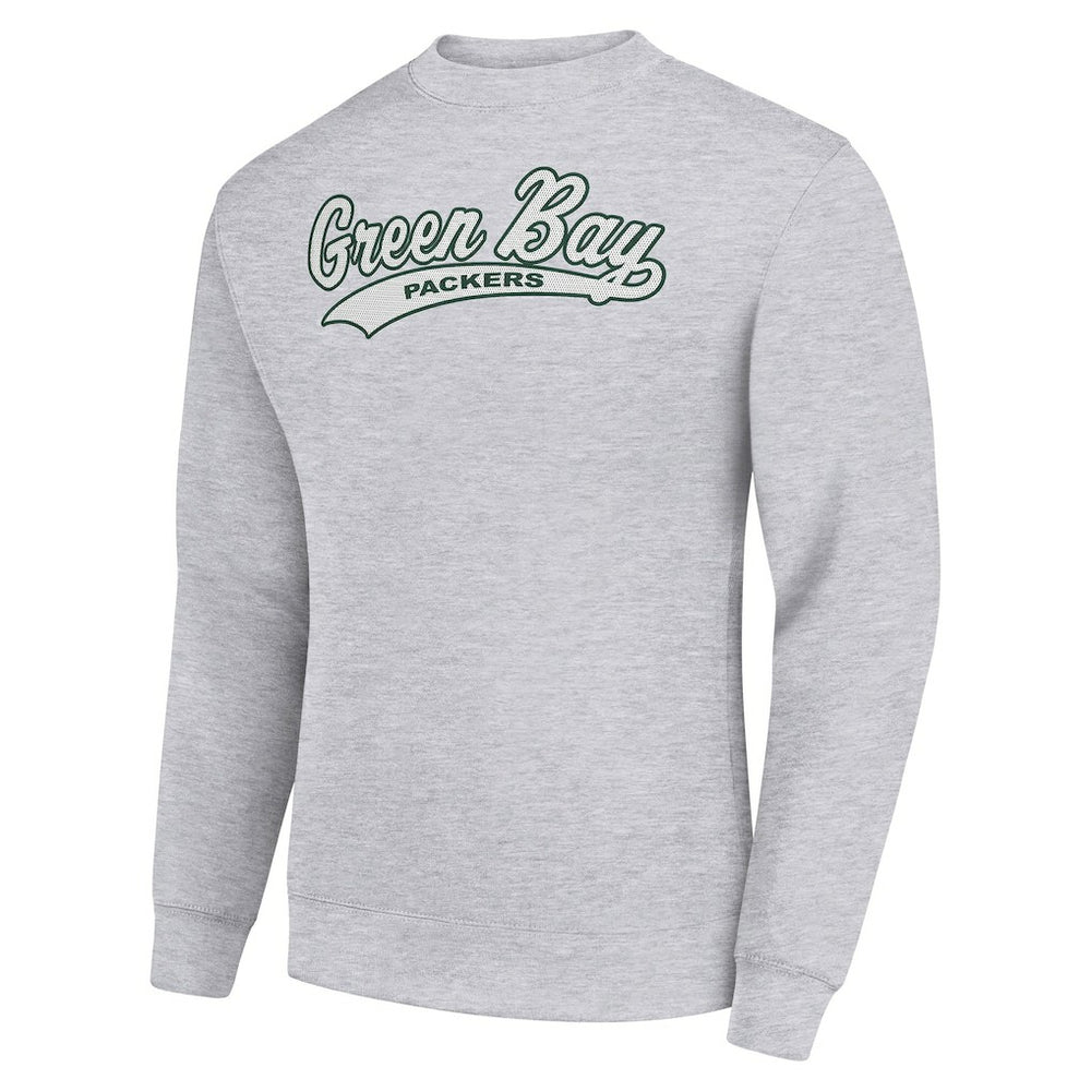 Green Bay Packers  Starter Tailsweep Team Graphic Tri-Blend Fleece Pullover Sweatshirt