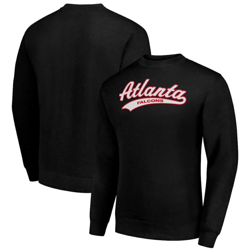 Atlanta Falcons  Starter Tailsweep Team Graphic Tri-Blend Fleece Pullover Sweatshirt